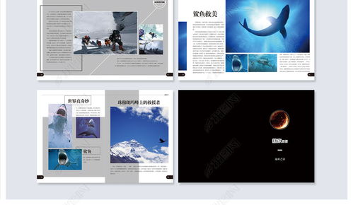 《图文天下》毕业设计 国家地理主题旅游画册矢量模板全解析